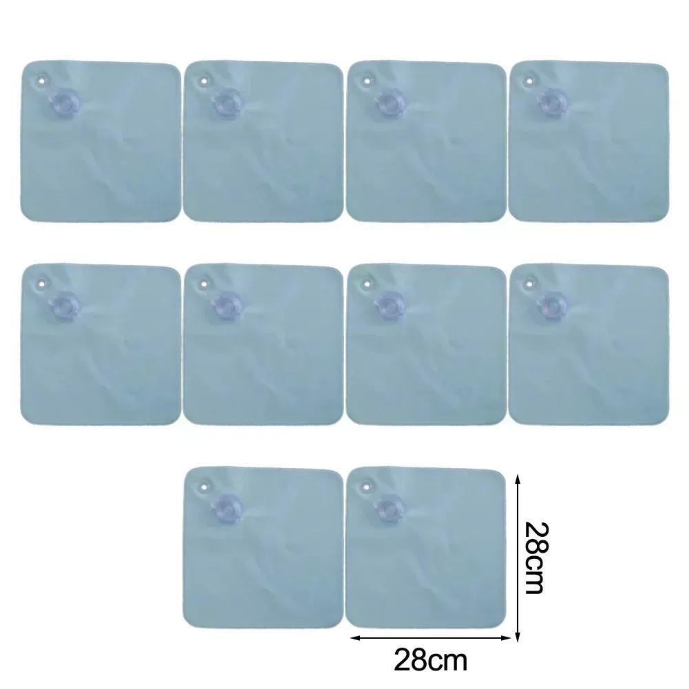 10 Pack Pool Cover Weight Bags Made from PVC with Hook Fasteners for Above Ground Pools Provides Secure Hold for Pool Covers