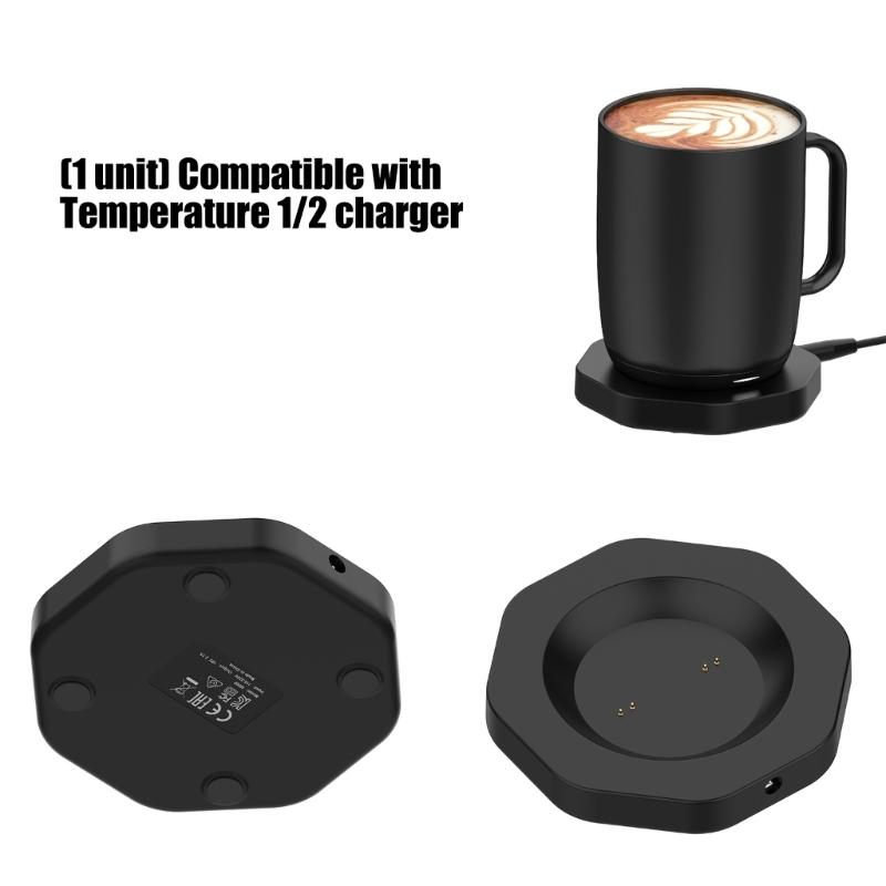 Rapid Charger For Ember Temperature Control Intelligent Mugs 1/2 Quick Charging Technology PVC Build for Travel Convenience