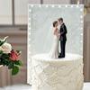 Romantic Bride Groom Topper Elegant Design Anniversary Decoration  Wedding Celebration