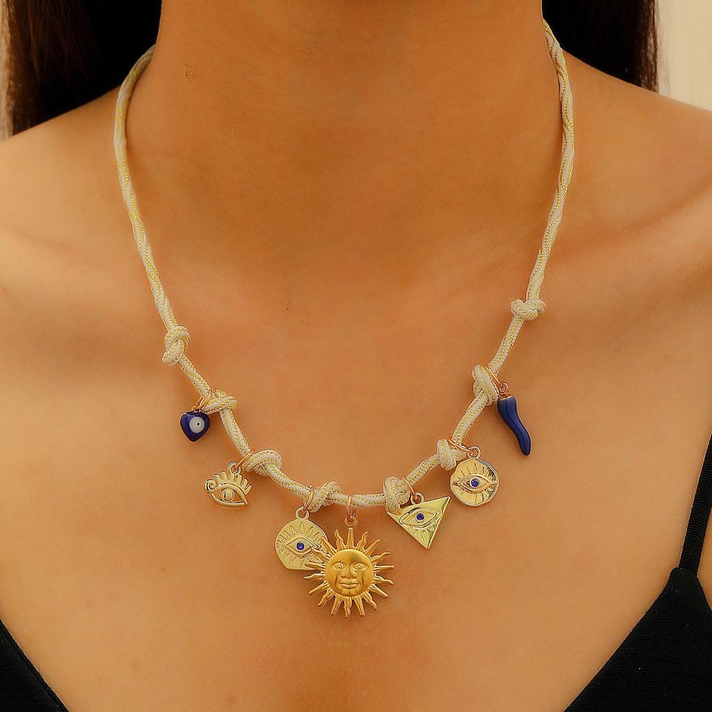 Bohemian Beach Style Conch Earrings & Necklace Set - Exaggerated Holiday Fashion Jewelry for Women