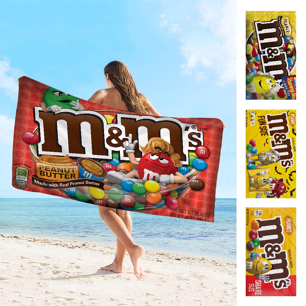 Textilien M Chocolate Candy Towel Microfiber Beach Towel Absorbent Quick Dry Soft Yoga Swimming Resort Mountain Climbing Towel