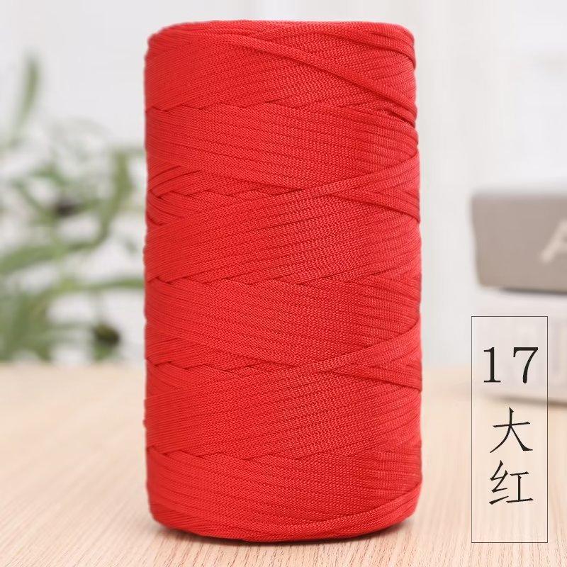 Mercerized Cotton And Linen Flat Belt Thread Light Body Ice Silk Crochet Hook Hat Wool Ball Handmade Diy Knitting Material Package