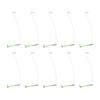 Pack of 10 Balance Hook Divider Fishing Gear Glow Tube Fishing Balance Connector 15/20/30/40cm Feeder Tube Sleeves
