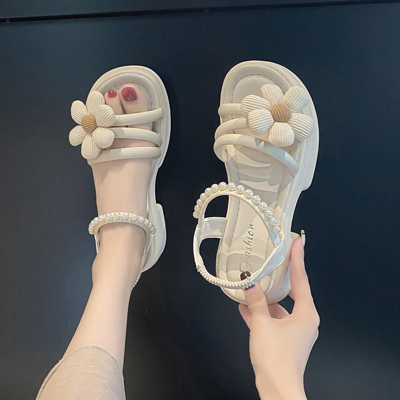 Platform sandals women's summer new versatile with skirt shoes women wear sandals outside