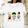 Funny Midoriya Izuku Bakugou Katsuki Todoroki Shoto T-shirt Men's Women's Anime Harajuku Hip Hop Shirt Tops