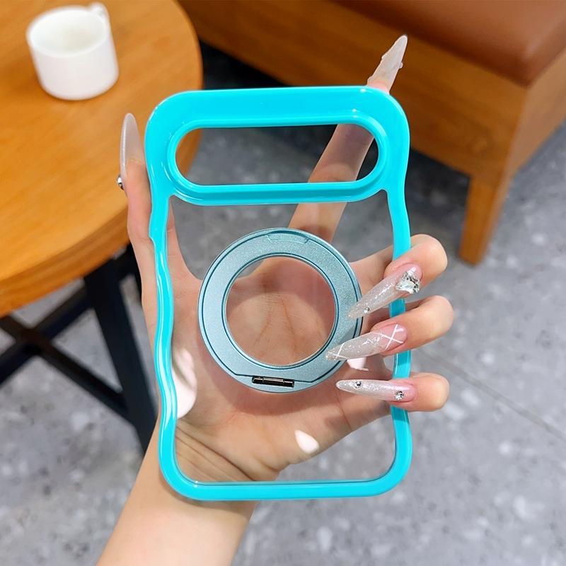 For Huawei Pura X View Case Hard Transparent Ring Stand Magnetic MagSafe Protective Back Cover case For Huawei Pura X View shell