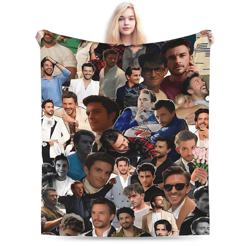 Jonathan Bailey Blanket  Warm Funny Plush Bedding Throws For Child Outdoor Flannel Bedspread Bed Cover