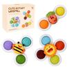 Rainbow Pop-It Cognitive Puzzle Stacking Toy for Toddlers, 2-4 Years, Educational Building Blocks