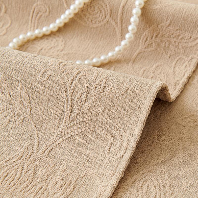 Sofakissen für alle Jahreszeiten, rutschfester, einfarbiger Chenille-Sofabezug mit Spitzenbezug, Kissen