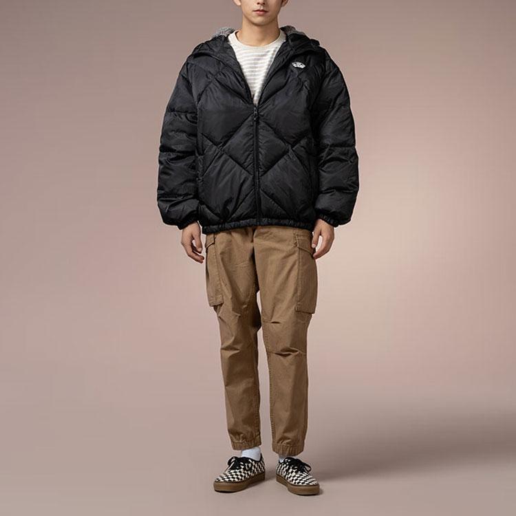 Vans Diamond Quilted Hooded Puffer Jacket Black VN000FBZBLK