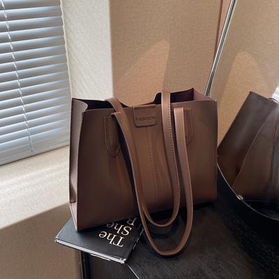 Retro Texture Simple Handbag 2025 Autumn New Niche Korean Version Single Shoulder Fashion Underarm Bag Tote Bag