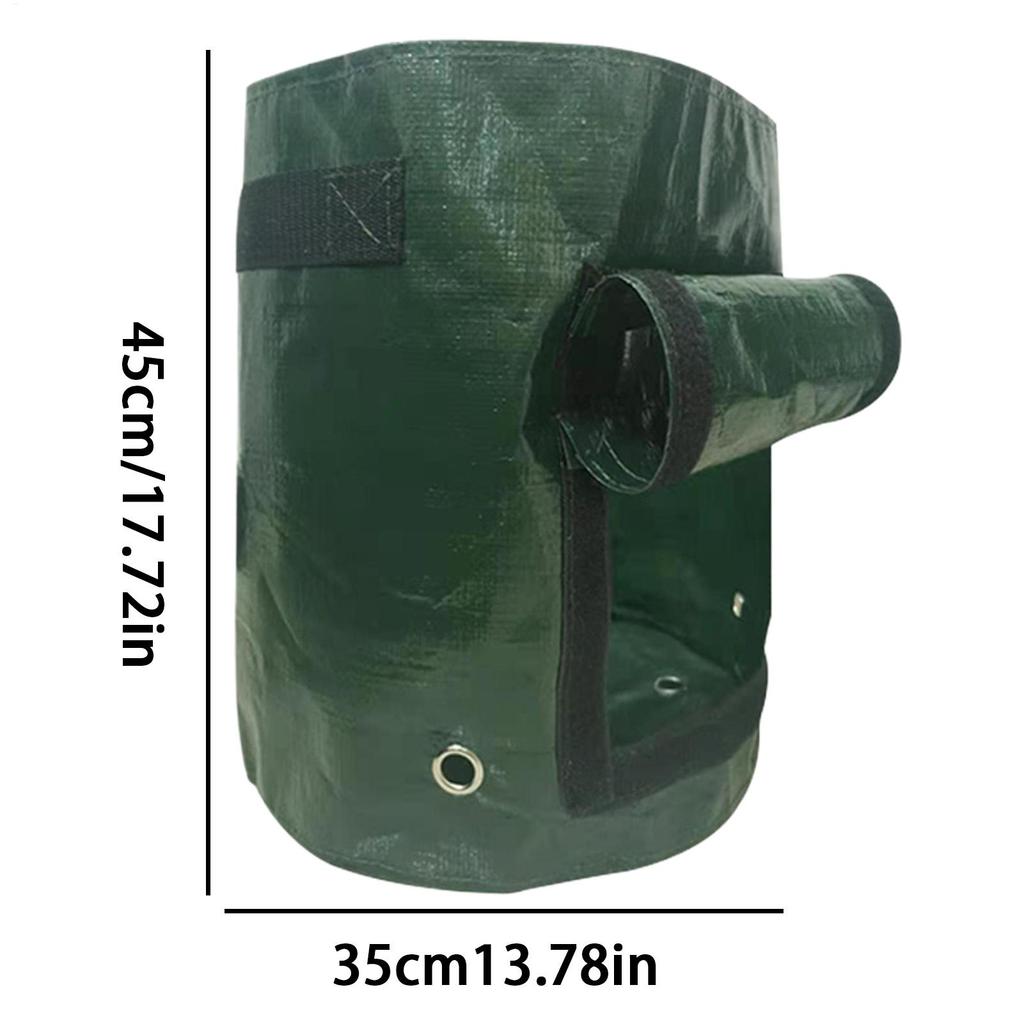 Potato Growing Bags 4 Pieces Planter with Flap Handles Garden Bags To Grow Vegetables for Greenhouse Outdoor Yard Patio Balcony