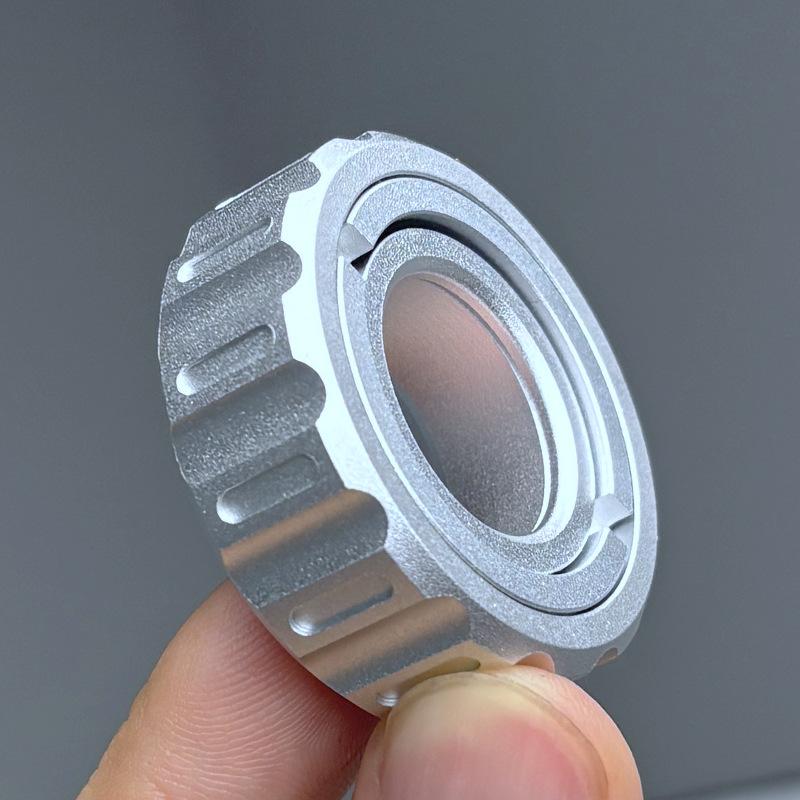 

Mechanical Magnetic Paragraph Ring Push Card Slider Pushing Plate Haptic Edc Fidgeting Sensory Stress Relief Toy Anti Anxiety