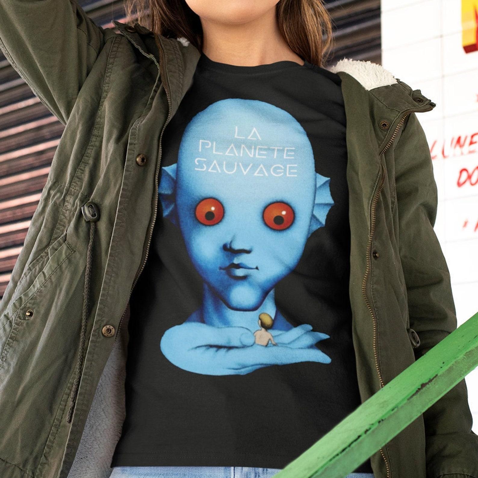 Fantastic Planet Shirt | La Planete Sauvage T-shirt | Sci-Fi Cult Movie Tee | French Cinema Top | GILDAN Apparel | Cartoon Fan Gift 3XL