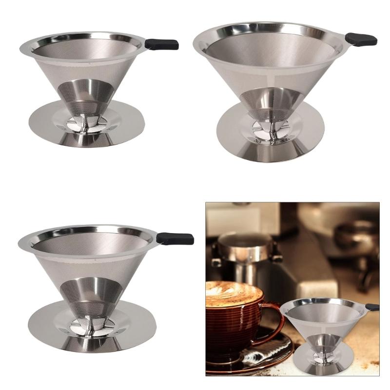 600 Meshes Stainless Steel Coffee Filter Double Layer Coffee Filter Meshes Durable Coffee Strainer For Flavorful Brews