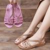 Sandals for Women, Summer New Style Fashionable Flat Heel Non Slip Wear-resistant Cool Slippers for Outdoor Wear