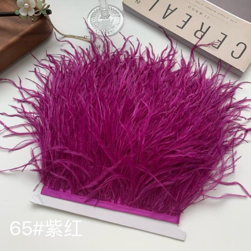 Ostrich Hair Cloth Edge 10-15Cm Clothing Accessories Diy Skirt Decoration Dress Neckline Cuffs Feathers