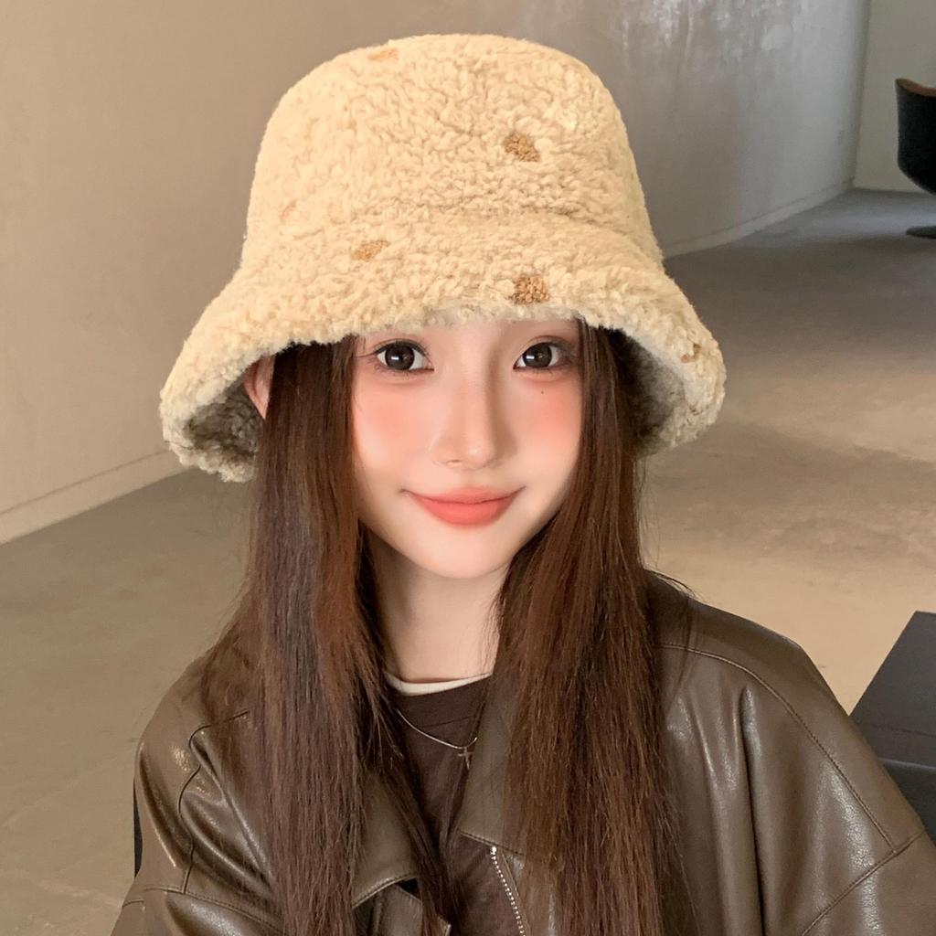 2025 Korean Style Women's Warm Fisherman Bucket Hat with Ear Protection - Trendy Autumn/Winter Beanie