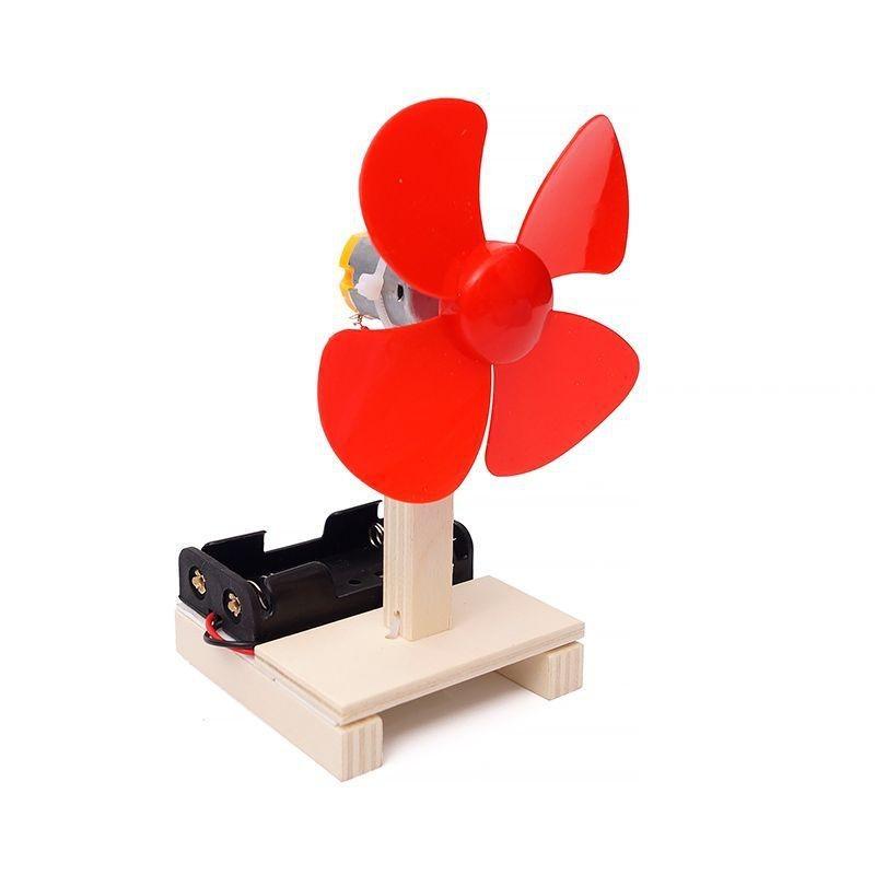 

Educational Physics Diy Wooden Mini Electric Fan Model For Primary School Kindergarten