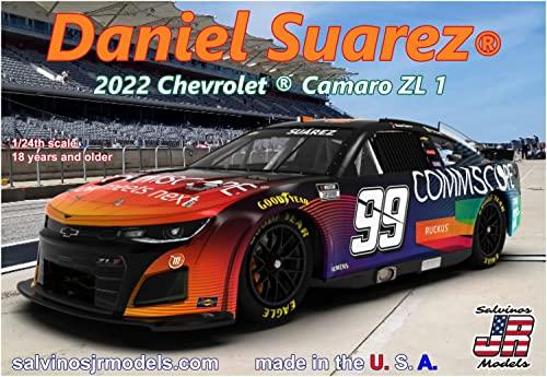 Salvinos J.R. Model 1/24 Scale NASCAR 2022 Camaro ZL1 Trackhouse Racing Daniel Suarez Plastic Model SJMTHC2022DSP