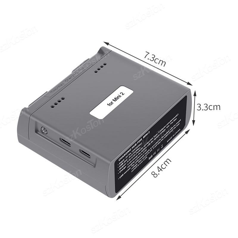 Para DJI Mini 4K/MINI 2/Mini 2 SE Hub de Carga 2 vías Batería Carga USB Baterías del Mando a Distancia Power Bank Accesorios para Drones