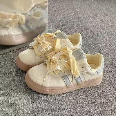 Dopamine Graffiti White Shoes Women's Spring and Autumn New Versatile and Versatile Casual Board Shoes Tide