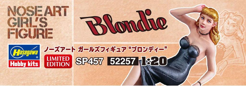 Hasegawa Nose Art Girls Figur Blondie Resinfigur Plastikmodell Abziehbild SP457 1/20 &