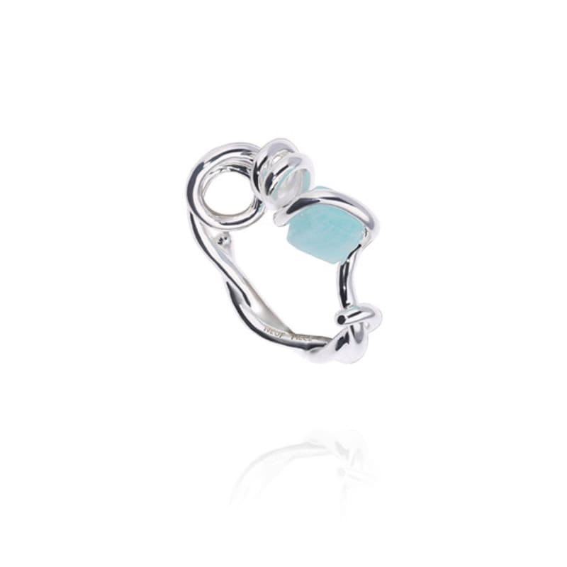 NEUF PIECE CLIMBING PLANT BLUE OPAL RING
