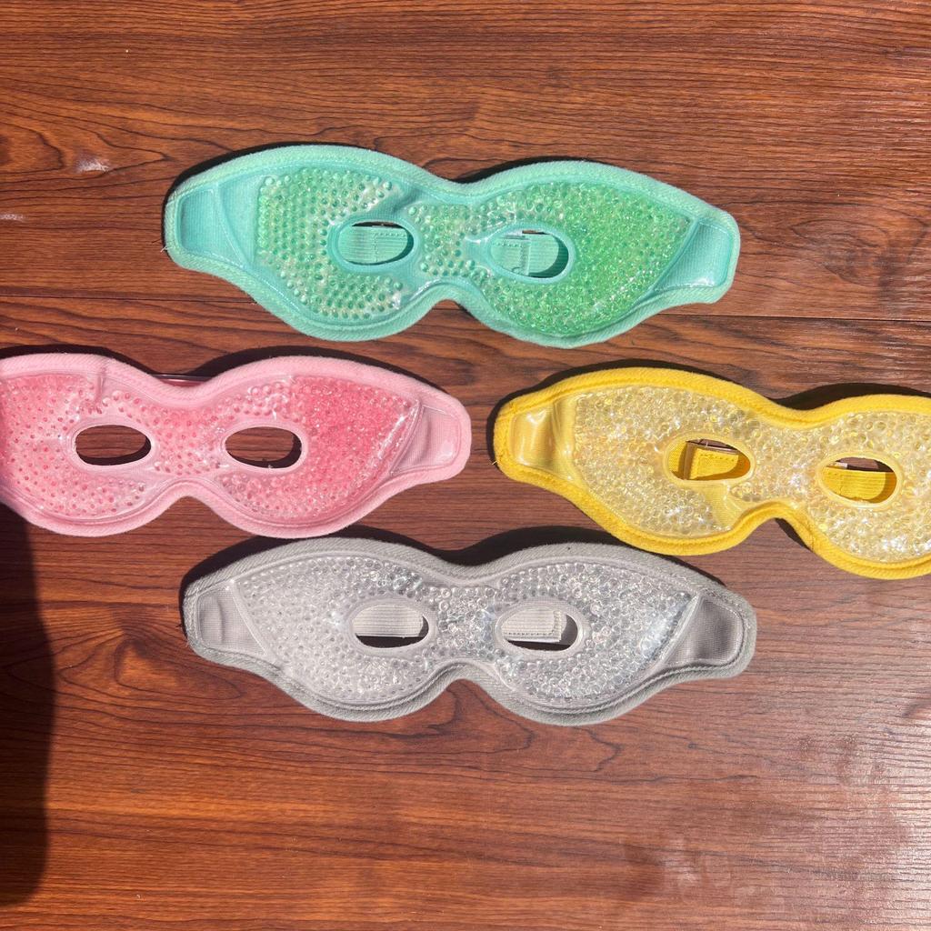 Doppelverwendbare Gel-Eispackung Augenmaske für Heiß-/Kalttherapie und Reiseschlaf.