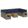VidaXL Garden Lounge Set with Cushions 10 Pcs, Patio Sofas, Furniture Set, Outdoor Terrace Furniture, Grey 3227125