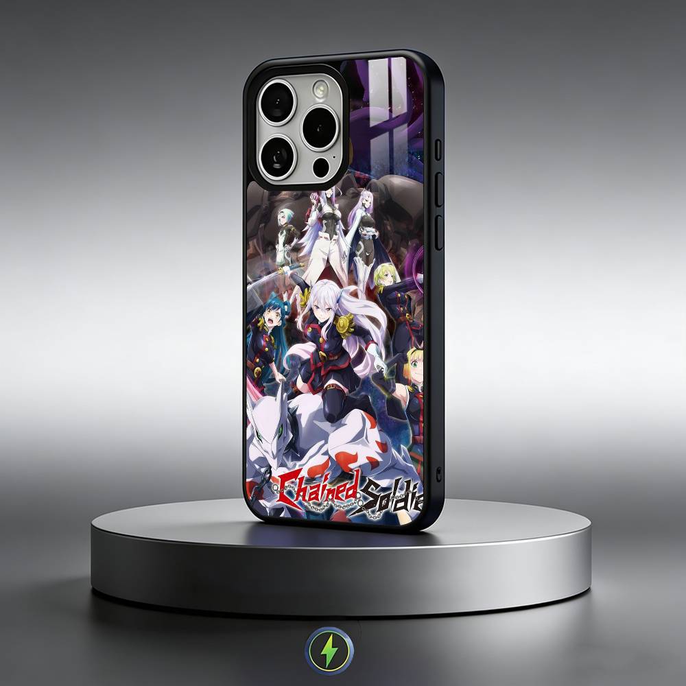 Anime C-Chained Soldier Handyhülle Für iPhone17,16,15,14,13,12,11 Plus,Pro Max Magnetisch Für Magsafe Kabelloses Laden