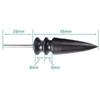 2pcs/set Pointed Tip Leather Burnishing Tool Leather Edge Burnisher Leather Slicker Tool Set Burnishing Wheel of Supplies