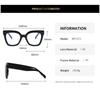 Anti-blue Light Glasses Niche Cat Eye Eyewear Women Men Commute Eyeglasses Blue Light Blocking Man Lady Computer Eyeglas