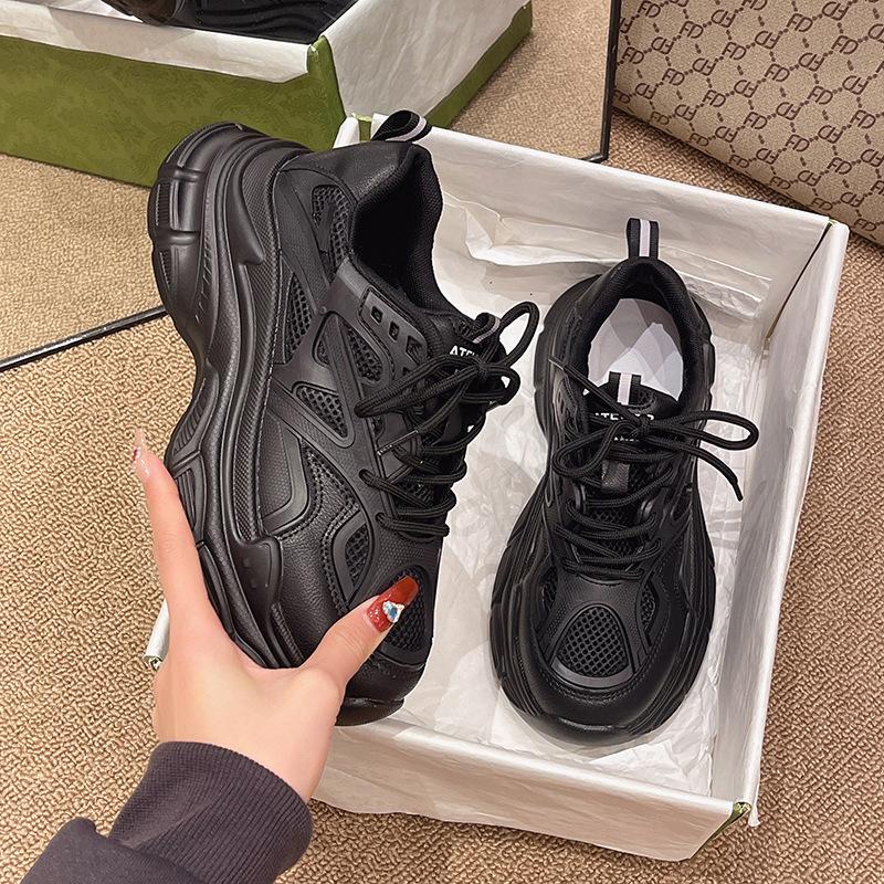 

Paris Daddy Shoes Женские весенние новые легкие повседневные универсальные кроссовки на толстой подошве