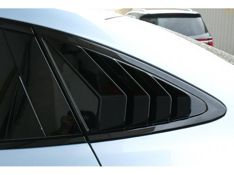 Glossy Carbon Fiber Rear Quarter Window Trim for BYD Seal
