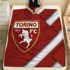 Torino FC Flaneldecke mit Aufdruck, Hohe Qualität, Bequem für alle Jahreszeiten, Heimdekoration, Wärme und Komfort