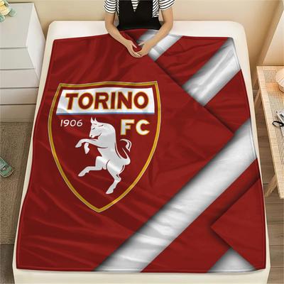 Φανελένια Κουβέρτα με Εκτύπωση Torino FC, Υψηλής Ποιότητας, Άνετη για Όλες τις Εποχές, Διακόσμηση Σπιτιού, Ζεστασιά και Άνεση