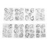 8pcs Hand Painted Heat Shrink Sheets Different Patterns Cute Animal Shrink Plastic Sheets Colorable Shrink Film Sheets