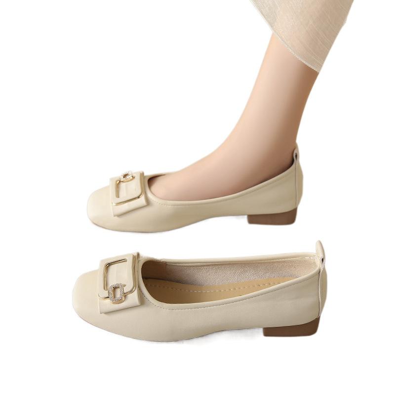 New spring and autumn shallow single shoes with skirt soft soles, pregnant women are not tired of Doudou shoes