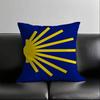 1pc Yellow Camino De Santiago Scallop Pillow Case Square Bedroom Sofa Leisure Comfort Cushion Car Living Room Home Decoration