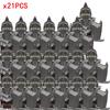 New 8pcs/lot MOC Uruk-hai Orc Army Group Orcus Figures Model Building Blocks LOTR Bricks Medieval Toys for Children gifts