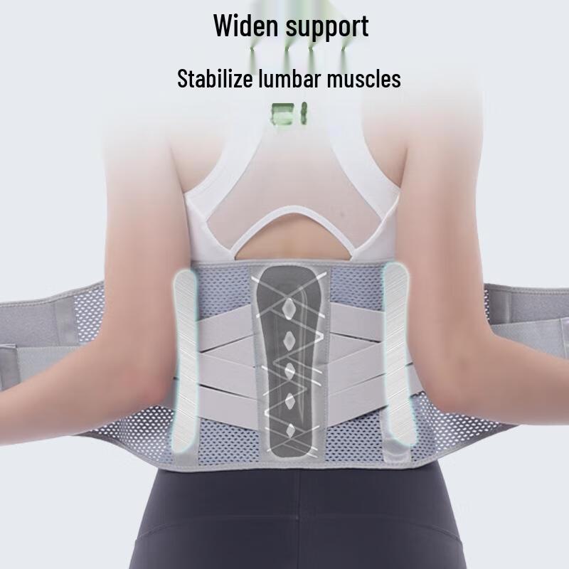 Breathable Lumbar Support Belt with Steel Plate