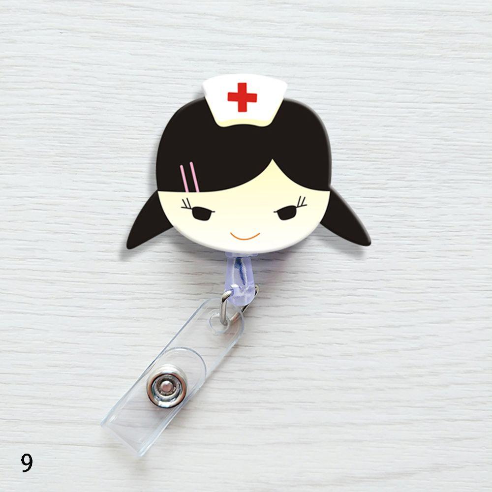 Fashion Stationery Office Supplies Mini Badge Holder Retractable ID Name Card Lanyards