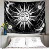Aesthetic Black and White Sun Moon Tapestry Wall Decoration Hanging Tapestry for Bedroom Living Room 150 X 200cm/ 59 X 78.7inch