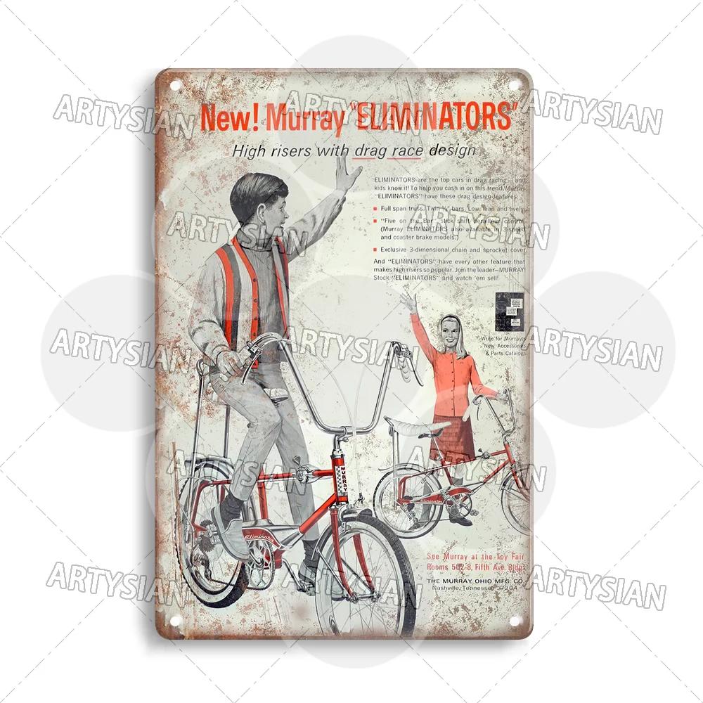 Vintage BMX Bike Metal Sign Bicycle Motocross Plaque Racing Raleigh Kuwahara Raleigh Chopper Peugeot Pro-Am Murray Ace Haro