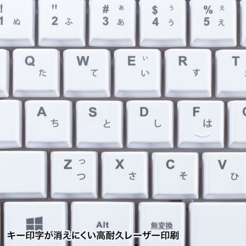 Sanwa Supply Wireless Keyboard USB Connection Compact Japanese 109 Keys Membrane White SKB-WL34SETW