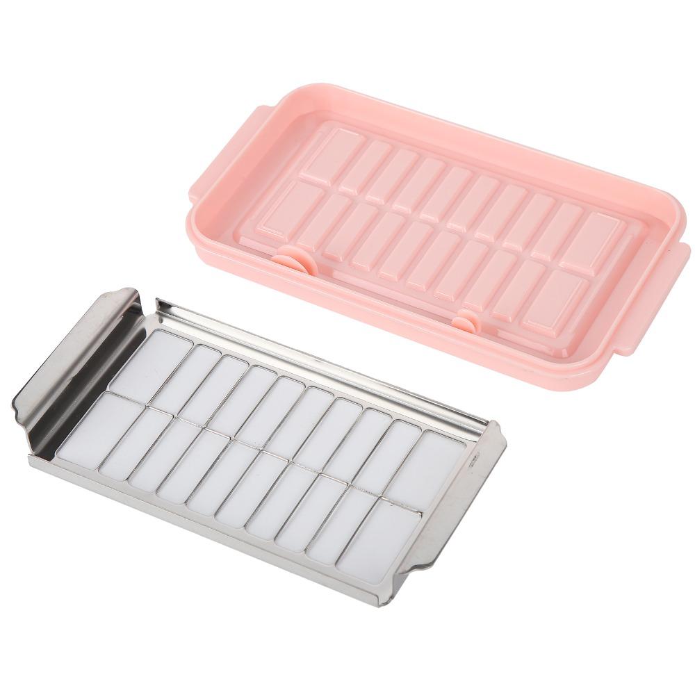 Transparent Cover Butter Storage Container 2 In 1 Design Cheese Storage Box Restaurant Use