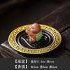 Lucky Purple Sand Small Goldfish Line Incense Burner, Household Indoor Insert Seat Zen Tea Room Desktop Incense Burner Ornament