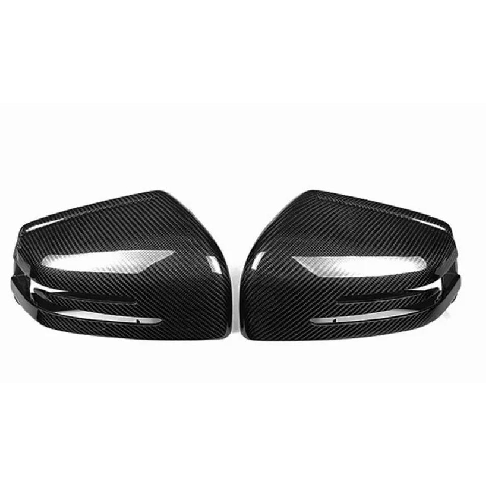 Carbon Fiber Look Side Rearview Mirror Cover Trim For Mercedes Benz ML Class W166 GL X166 GLS X166 GLE W166 / GLE Coupe C292