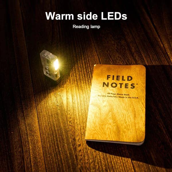 RovyVon E8 EDC Svítilna USB C 500 Lumenů Duální Napájení Malá Svítilna Kompatibilní AAA pro Kempování a Lampa s Vysokým Indexem Podání Barev 4000K 9 Režimů Světla